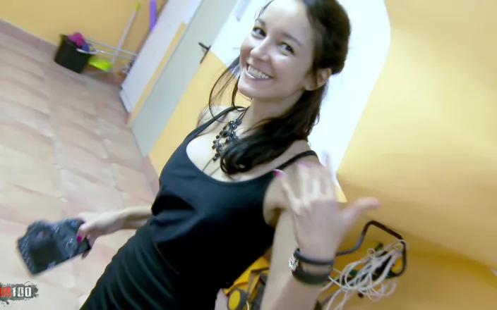 MMM100: Sizzling Spanish Blonde Aina Smith Banged Hard on Weights