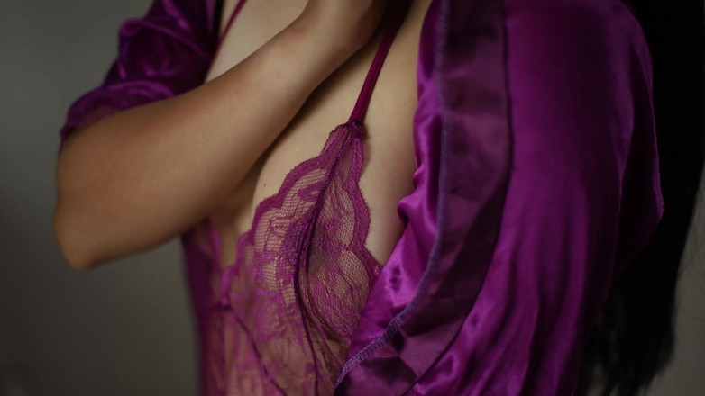 deafheaven666: Pakaian sutera Purple Satin saya