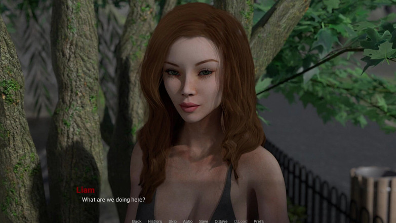 3D Cartoon Porn: Evden uzakta - liam riskli bir parkta chloe'yi ağacın arkasında sikiyor