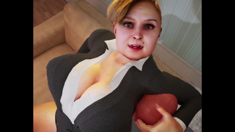 Denis animation: Chubby with Big Tits Love Pizza!