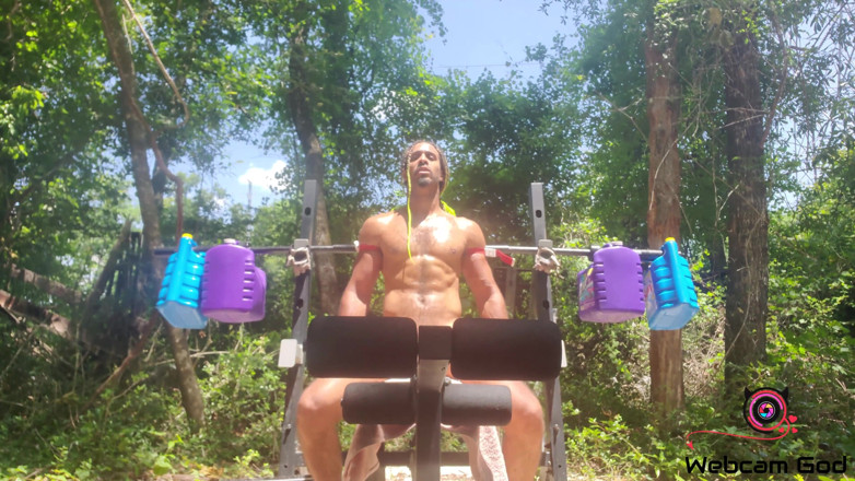 Arthur Eden aka Webcam God: Hot &amp; sweaty workout (4K)