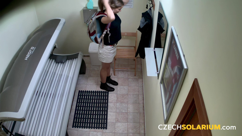 Czech Solarium: Czech Solarium 163: Hairy MILF Gives Us a Free Show in...