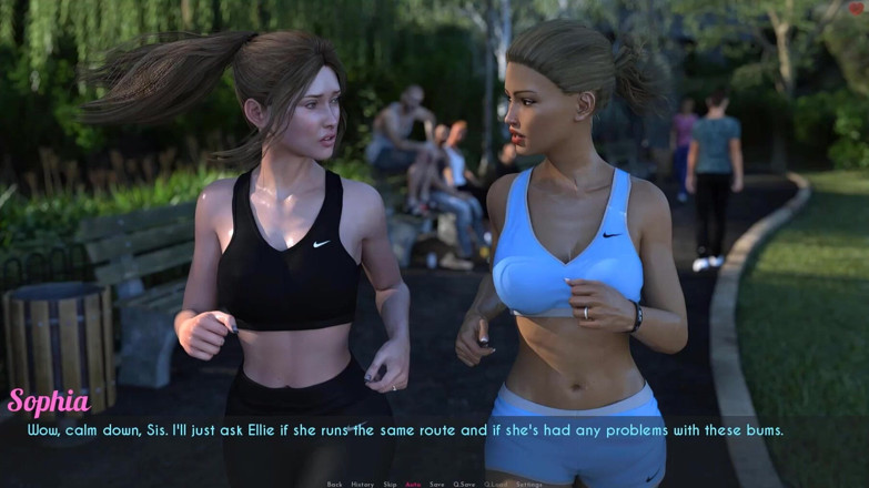 Visual Novels: Una moglie e la matrigna parte 66 - splendide milf nel parco