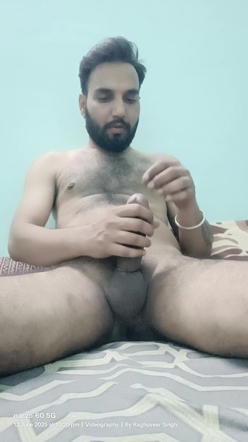 Rajasthani-old-lover: Indio europeo papi asiático padrastro disfruta de la masturbación