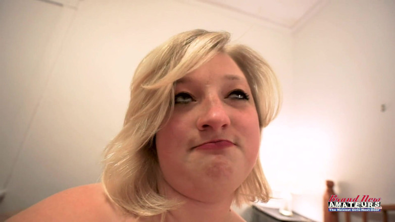 Brand New Amateurs: Short sassy BBW 18yo Faith rides cock with huge cum on...