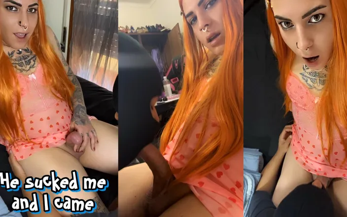 EmmaInkTrans: Married Man Sucks Me and I Cum