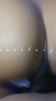 Mature Ebony Big Ass Riding on Huge Black Cocok That Made Her Squirted All Over My Dick