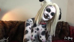 Em Yang: Dálmata bodypaint dominación experiencia de dominación