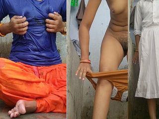 Rakul 008: Quente sozinha indiana universitária, banho nu