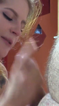 Young chair stripper Serena Ray needs cock to fuck