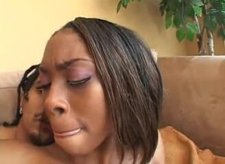 Cryptostudios: Ebony teen cutie gets her chubby pussy fucked