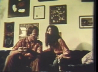Vintage Usa: Retro-sex-dreier im schlafzimmer