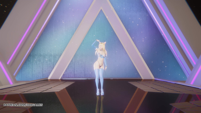 3D-Hentai Games: [mmd] Ive - Eleven Ahri Kaisa Seraphine Sexy Striptiz Bez cenzury...