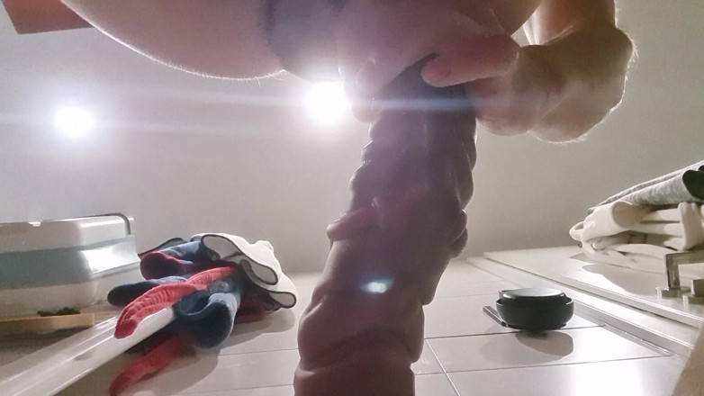 Bigdildo-Boy69: Taking a Massive Fantasy Dildo in the Ass - Anal Endurance...