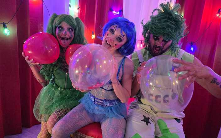 Cock Crazed Clowns: Pertemuan lily kink si badut pecinta kontol hijau pecinta balon