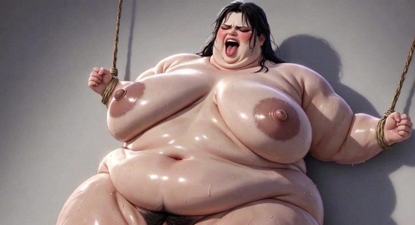 YOUR BEST FANTASY: Obesa SSBBW legata stretta - estremamente eccitata e che implora il...
