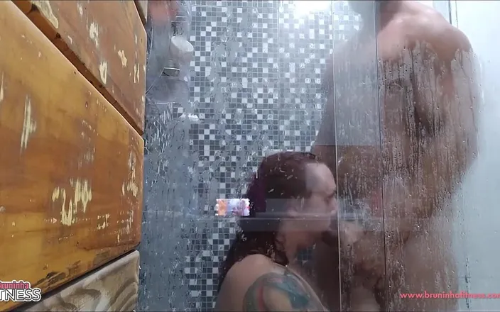 Bruninha Fitness: He Fucked Me Deliciously in the Shower and Stuck His...