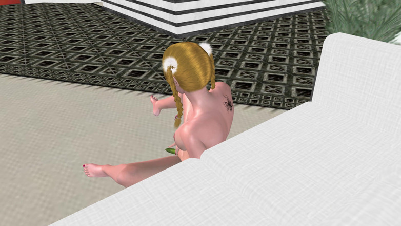 RenderLust: Cucumber Solo in the Office: 3D Cartoon Girl Masturbates for Multiple...