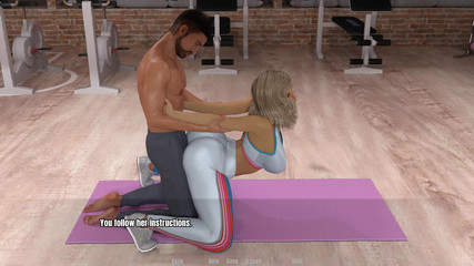 Dirty GamesXxX: 奶奶的房子：穿着瑜伽裤的奶奶锻炼 第49集