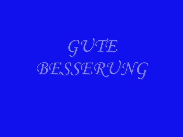 Blondehexe: Guarisci presto