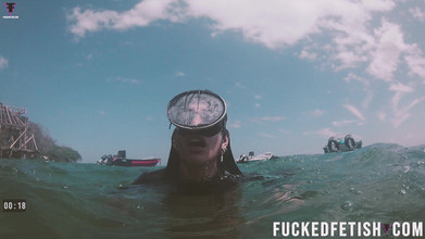 Fucked fetish: Darmowe płetwy nurkowe pod otwartym morzem seksowna latina bogini