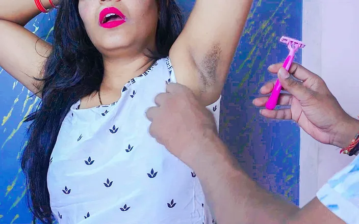 pinki_cute: Hot Ravinadesi Stepsister Naked in Front of Saloon Man, During...