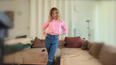 Lick up Every Drop of Pre-cum! Only Then Can You Cum on My Jeans Ass! JOI CEI German thumbnail