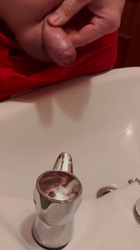 Peeing in the Sink.