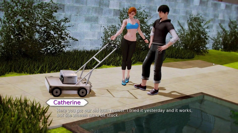 LewdArcade: Waifu academy - chatherine &amp; yuna, порно колекція [18+] оголені сцени