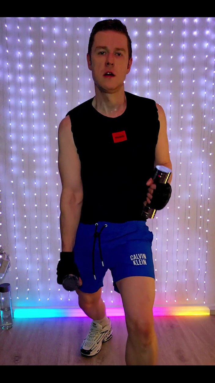 Roman Heart: Antrenament de fitness în pantaloni scurți Blue Ck