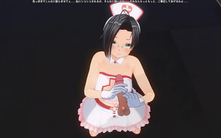 H3DC: 3D hentai POV pielęgniarka szarpała pacjenta