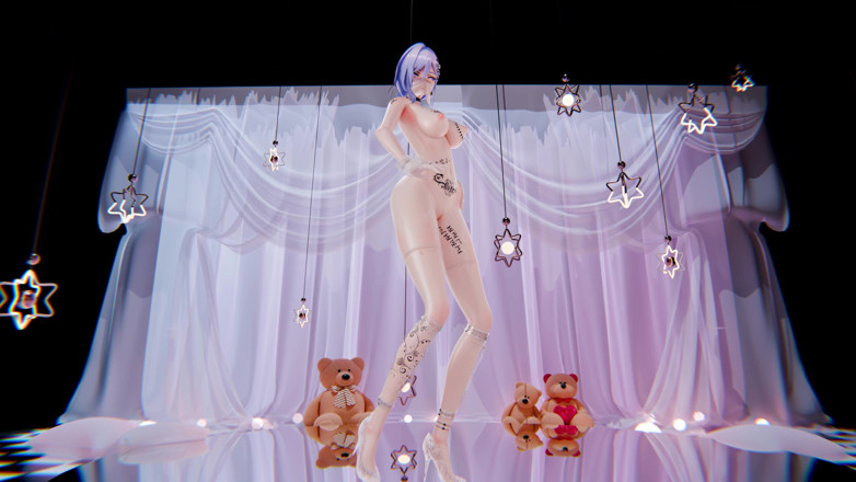MikuMotion: Selene chewy çıplak erotik dövmeler, succubus dövmeleri, seks oyuncağı, anal tıkaç, çıplak...