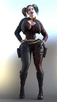 Harley Quinn की जोकर के विशाल लंड द्वारा गांड चुदाई