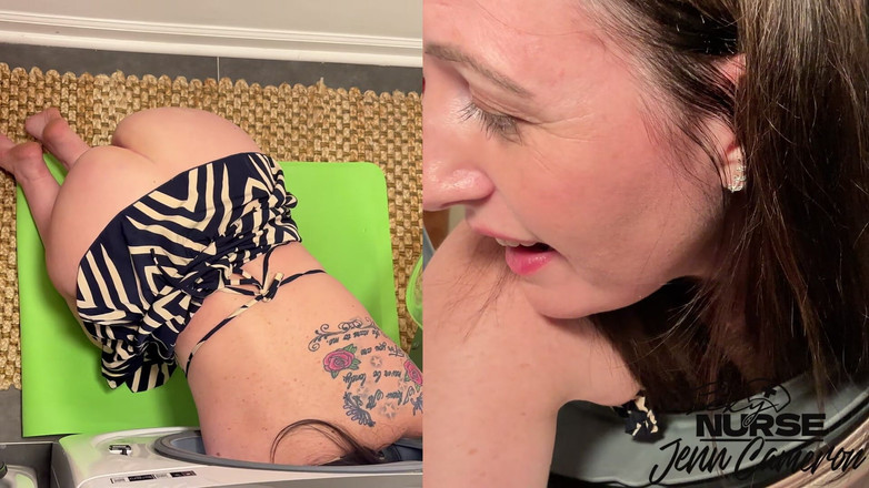 Sexy Nurse Jenn: Pieprzony rockoman w mojej pralni na lunch