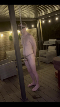 Chained Rod up Outside Naked