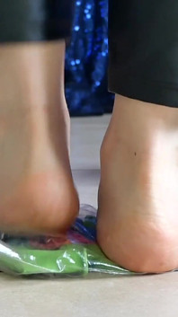 Kneading Objects in Barefeet