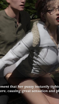 Ehefrau betrügt ihren cuckold-ehemann mit jungem schwanz in einem Park | Die Liebe einer Stiefmutter | Animiertes ntr porno-spiel mit 3D | Teil 30