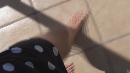 Tropical Lust: Kendra's foot play in free time