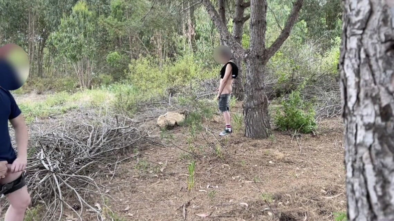 AmateurMates: Amateur Horny Twink Cruising for Sex in the Woods Founds...