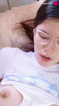 Skinny Adorable Brunette in a Sexy Bodysuit and Glasses Loves to Have Passionate Sex, Sucking a Dick and Feeling a Dick