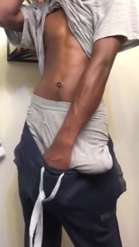 Striptease swinging my big dick