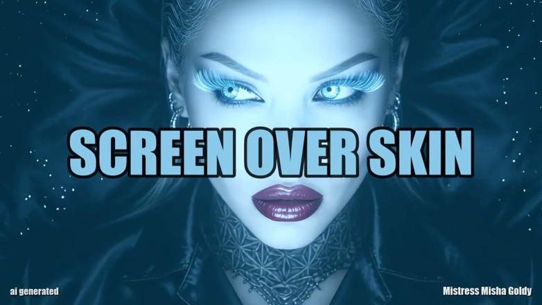 Goddess Misha Goldy: Screen over skin stroke voor de glow, bevriezen voor vlees