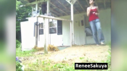 Renee Sakuya: Locked out, gardening peeing in jeans accident