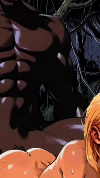 Bini putih seksi merasai zakar hitam besar di hadapan suami cuckoldnya. Cerita Komik Kartun