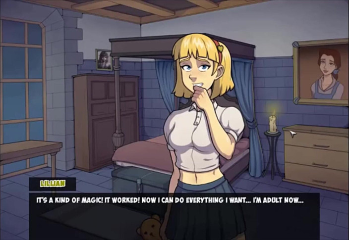 Cartoon Play: Witch hunter part 27 - blonde teen first blowjob