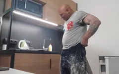 Mr. Guru Suck Him off Again. Bodybuilder Friend. Blowjob Cum