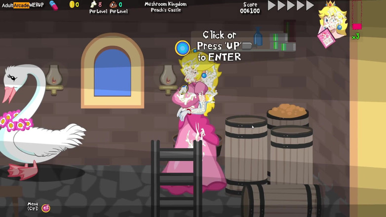 LewdArcade: Mario está desaparecido! - Super Mario Parody - jogo pornô [parte 03] Princess Peach...