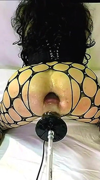 Sissy Stacy Ride vibrator de sticlă la Chityhouse Leggins și suflare Aici vitreg-mami Cur de grăsime pompă negru vibrator