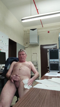 Cumming in the Office