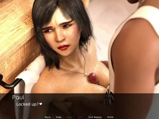 Porngame201: Lisa # 32 - tắm với paul - trò chơi khiêu dâm, hentai 3d, trò...